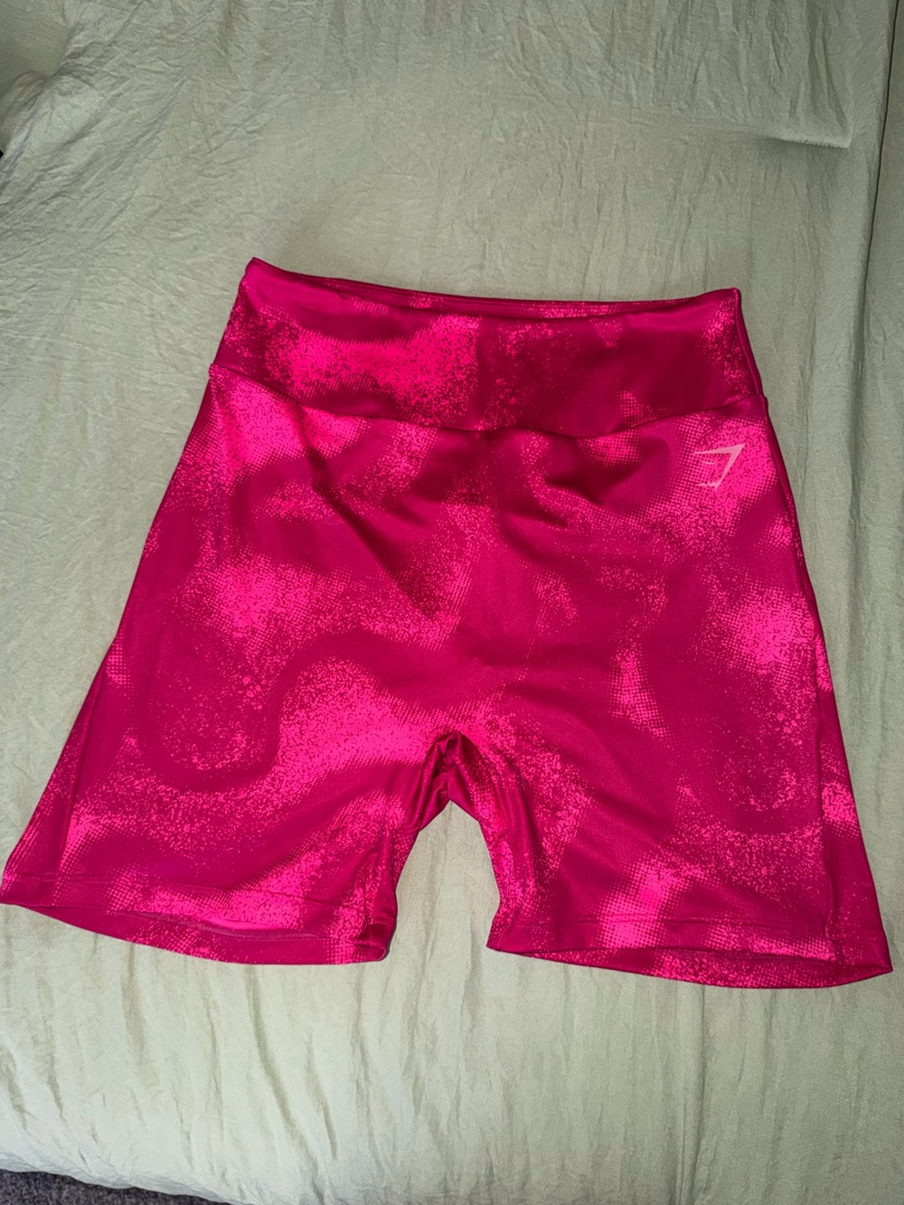 Gymshark Neon Pink High-Rise Scrunch Shorts